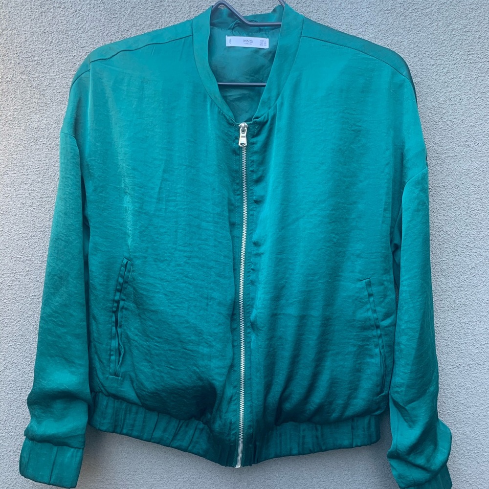 Mango Silky Bomber Jacket